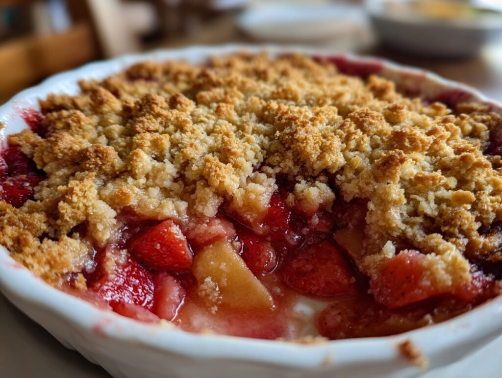 Strawberry Rhubarb Crisp