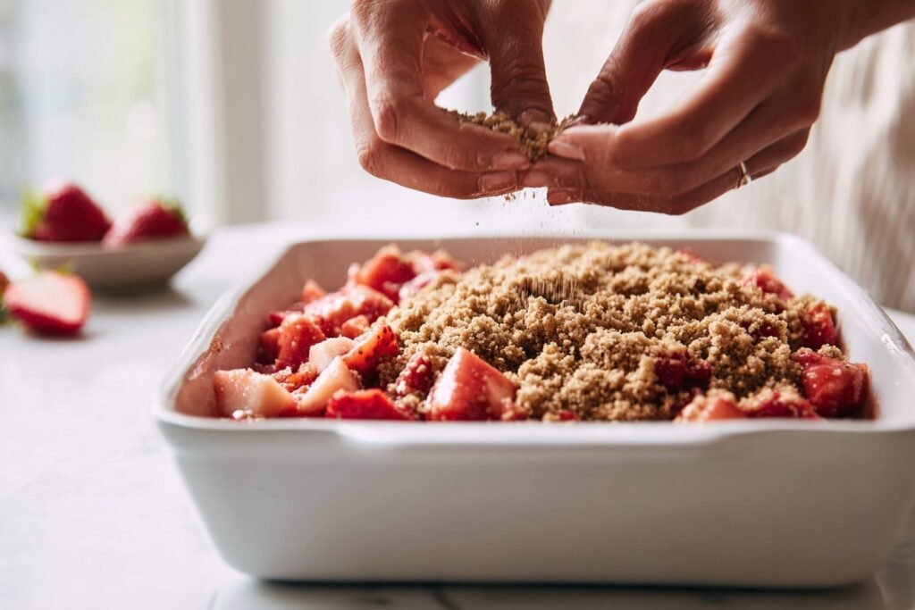 Strawberry Rhubarb Crisp 6
