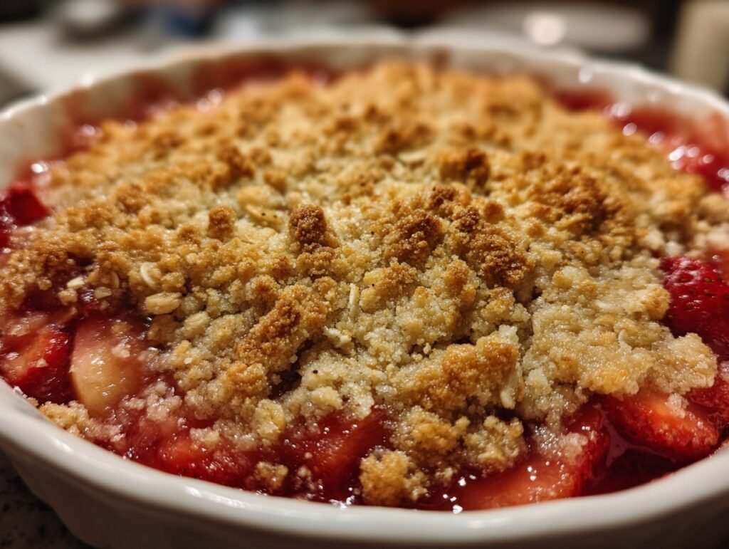 Strawberry Rhubarb Crisp 7