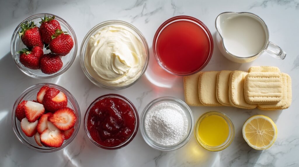 Strawberry Tiramisu No Bake 1