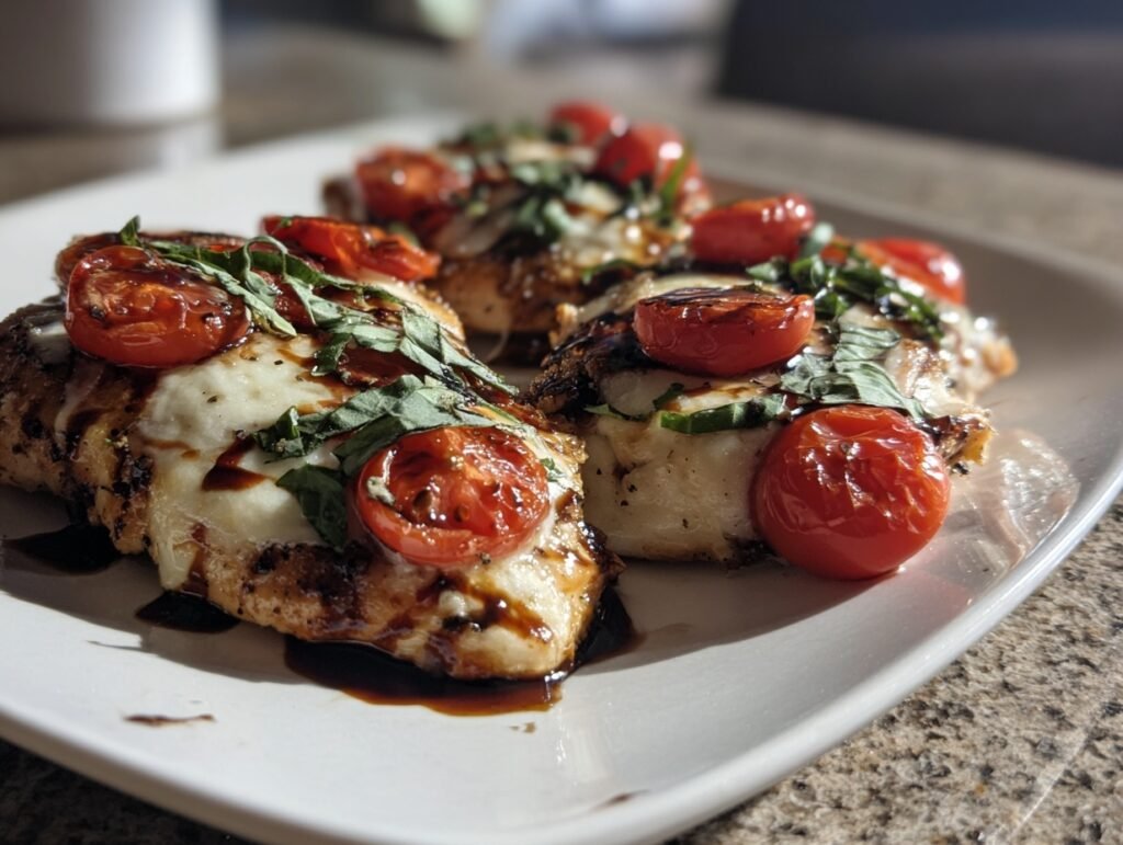 Summer Chicken Caprese Skillet
