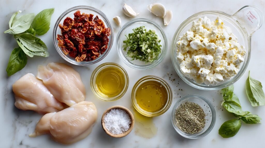 Easy 30-Min Sun-Dried Tomato Feta Stuffed Chicken 1 Sun Dried Tomato Stuffed Chicken 1