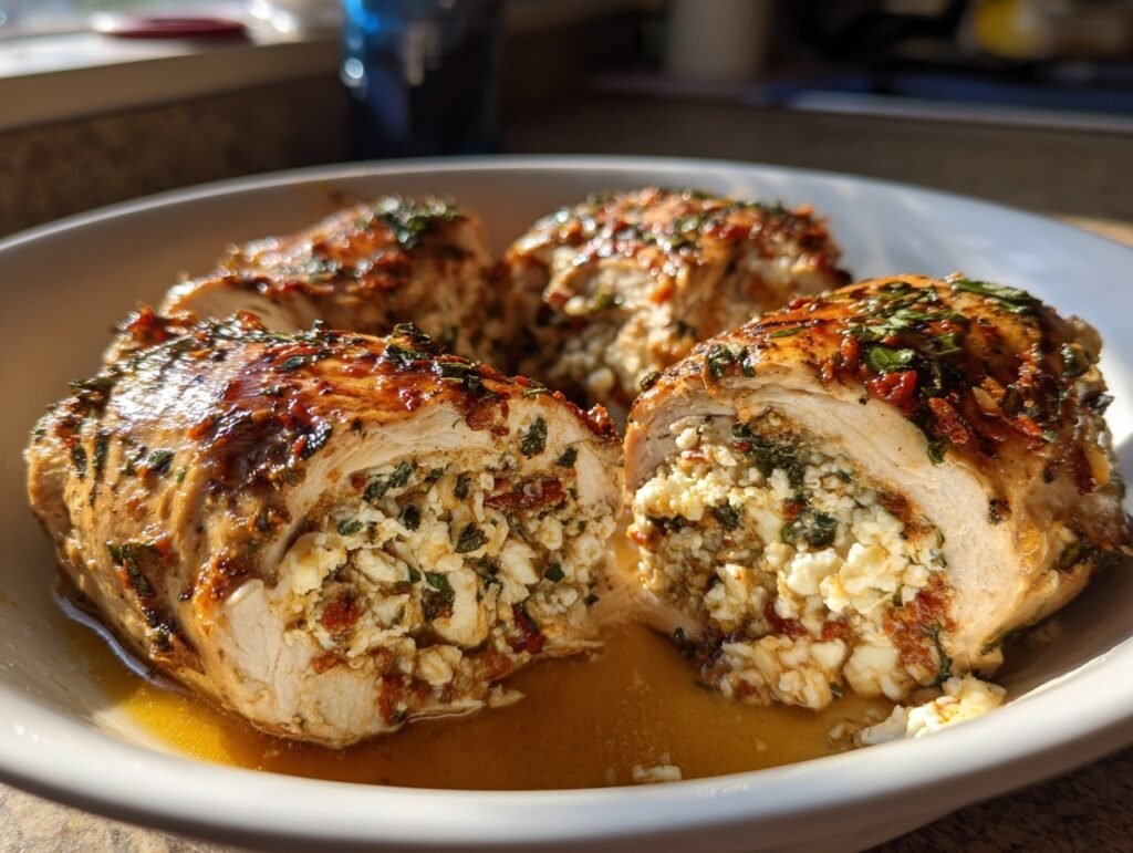 Sun Dried Tomato Stuffed Chicken