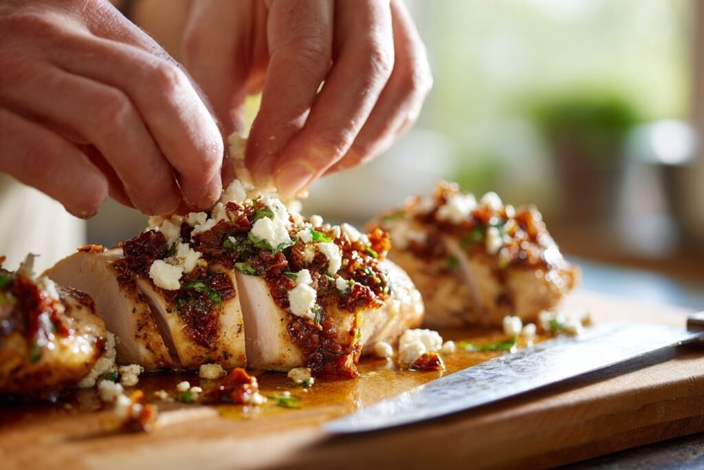 Easy 30-Min Sun-Dried Tomato Feta Stuffed Chicken 2 Sun Dried Tomato Stuffed Chicken 2