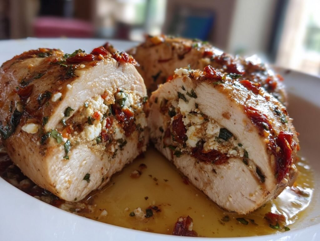 Easy 30-Min Sun-Dried Tomato Feta Stuffed Chicken 3 Sun Dried Tomato Stuffed Chicken 3
