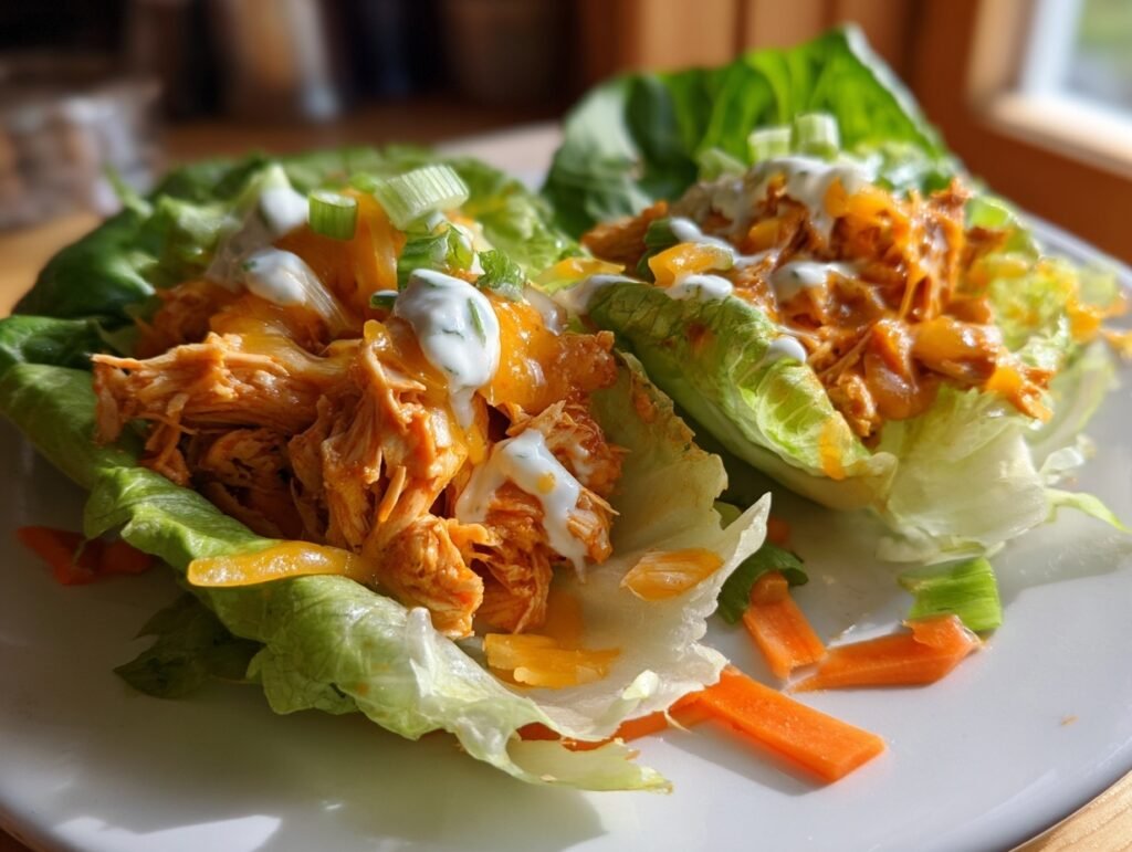 Tangy Buffalo Lettuce Wraps