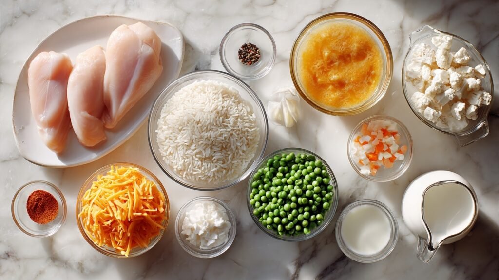 Tender Crockpot Chicken Rice Casserole 1
