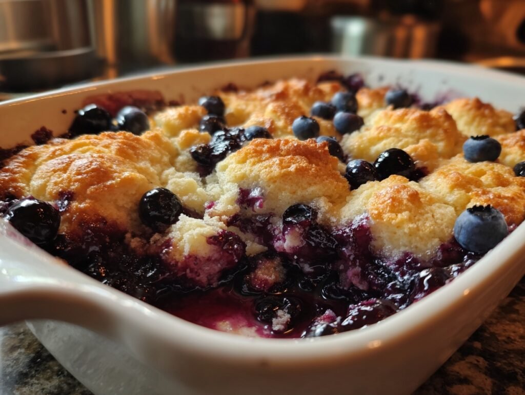 Zesty Blueberry Cobbler