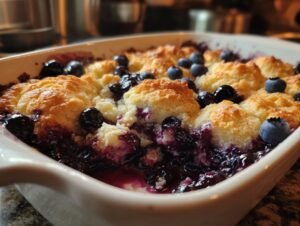 Zesty Blueberry Cobbler