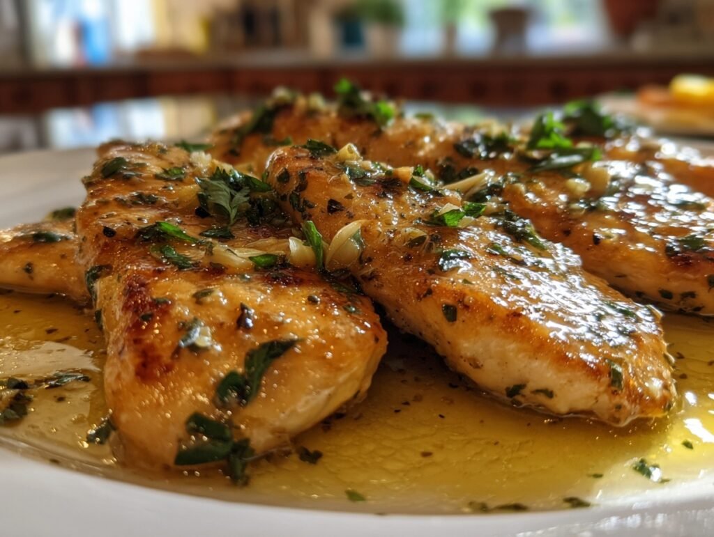 Zesty Lemon Garlic Chicken Skillet
