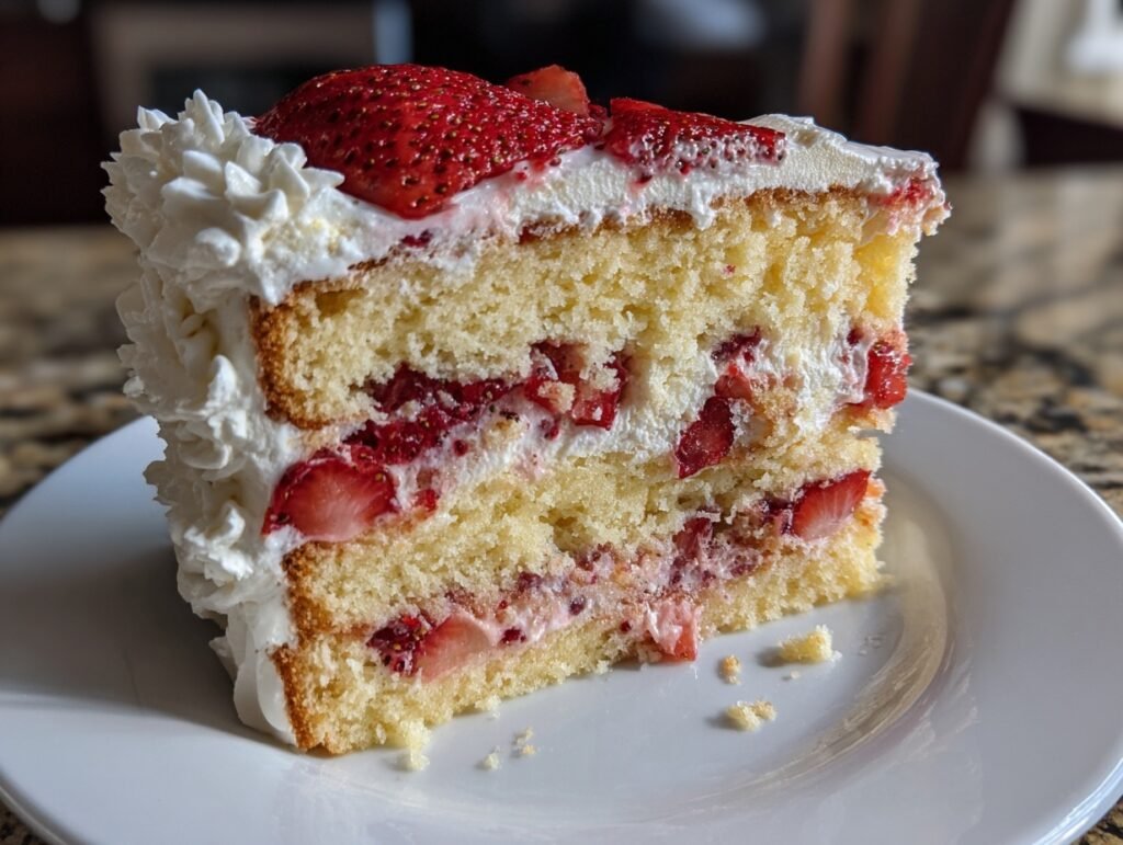Zesty Strawberry Cake