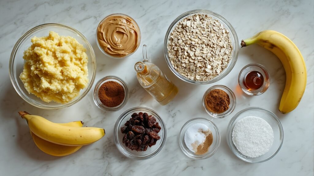 banana oat breakfast cookies 1