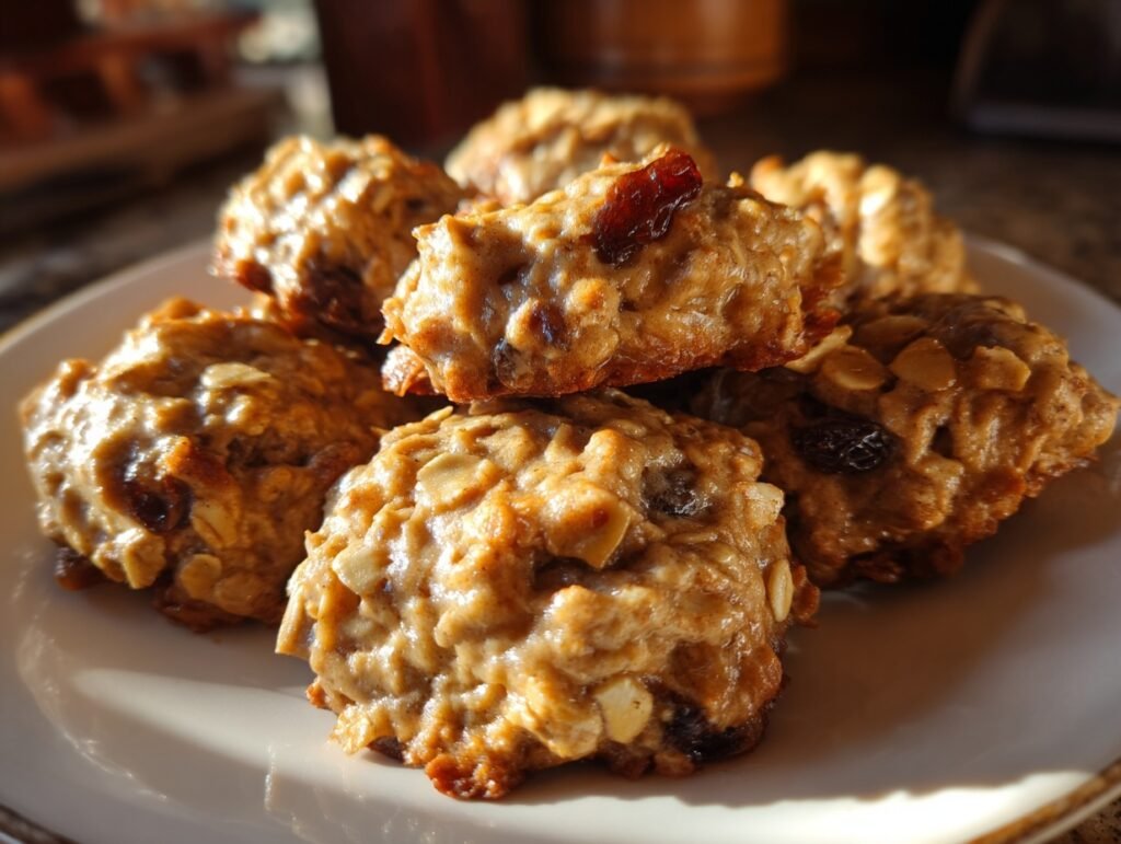 banana oat breakfast cookies