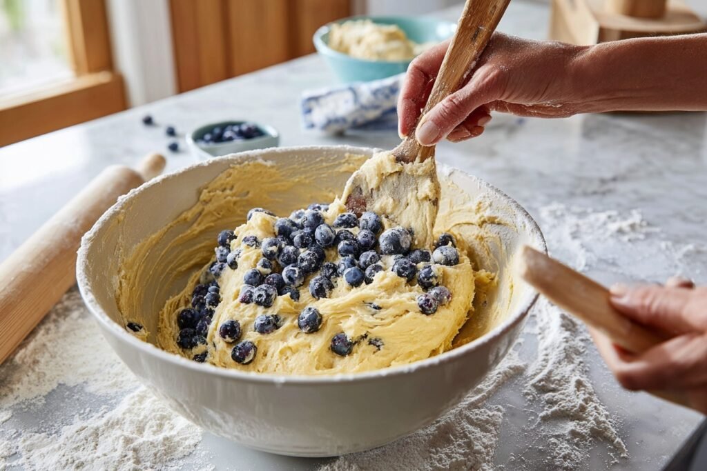 fluffy blueberry muffins 2