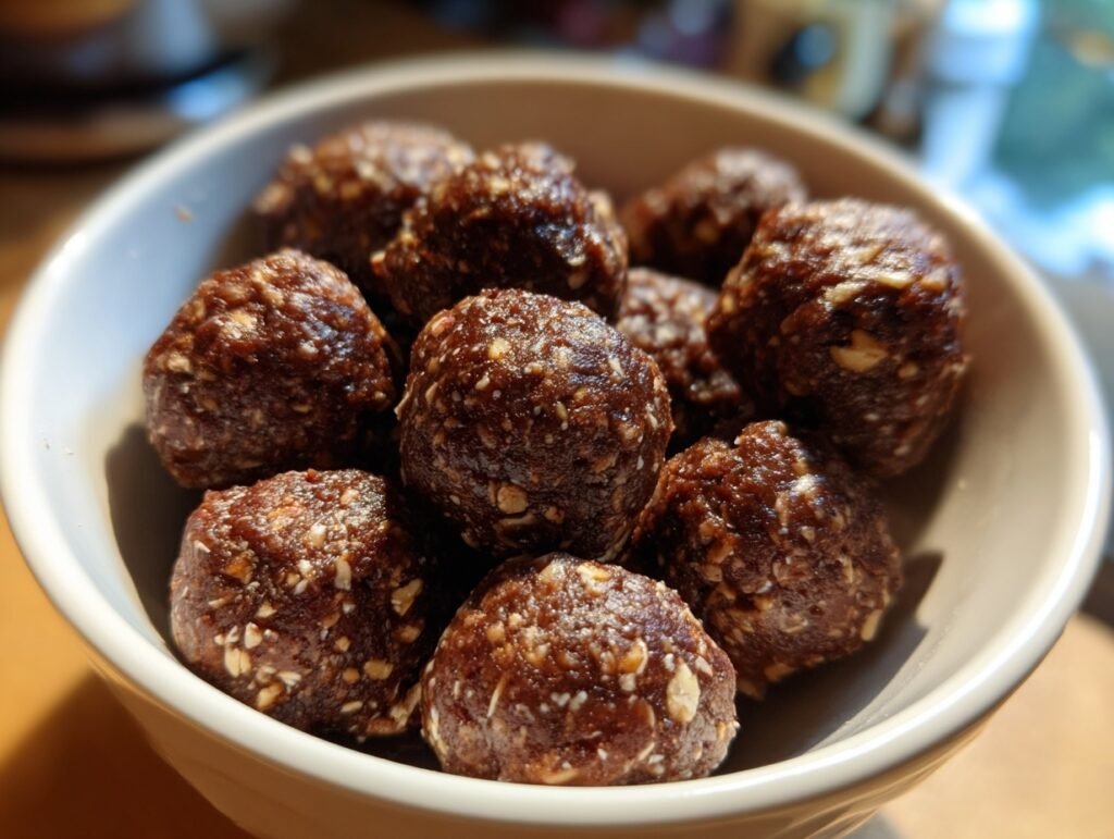 no bake brownie bites