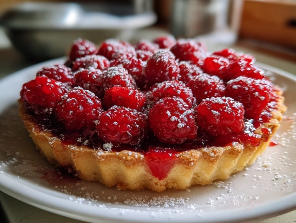 no bake raspberry tart 3