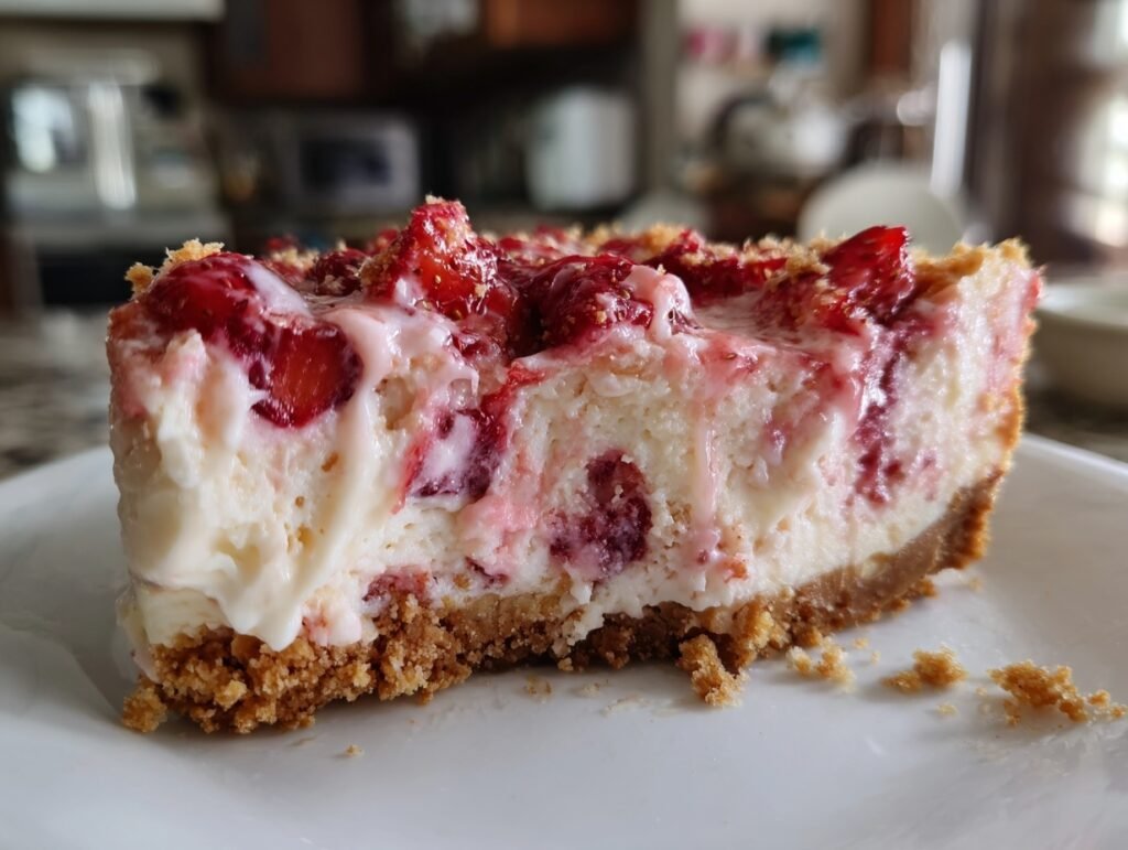 no bake strawberry cheesecake