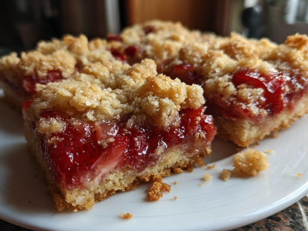strawberry crumble bars 3