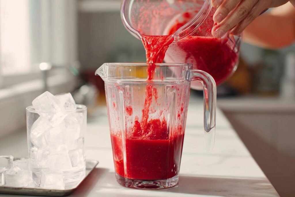 5-Minute Strawberry Lemonade Slushie with Fresh Strawberries 2 strawberry lemonade recipe 2