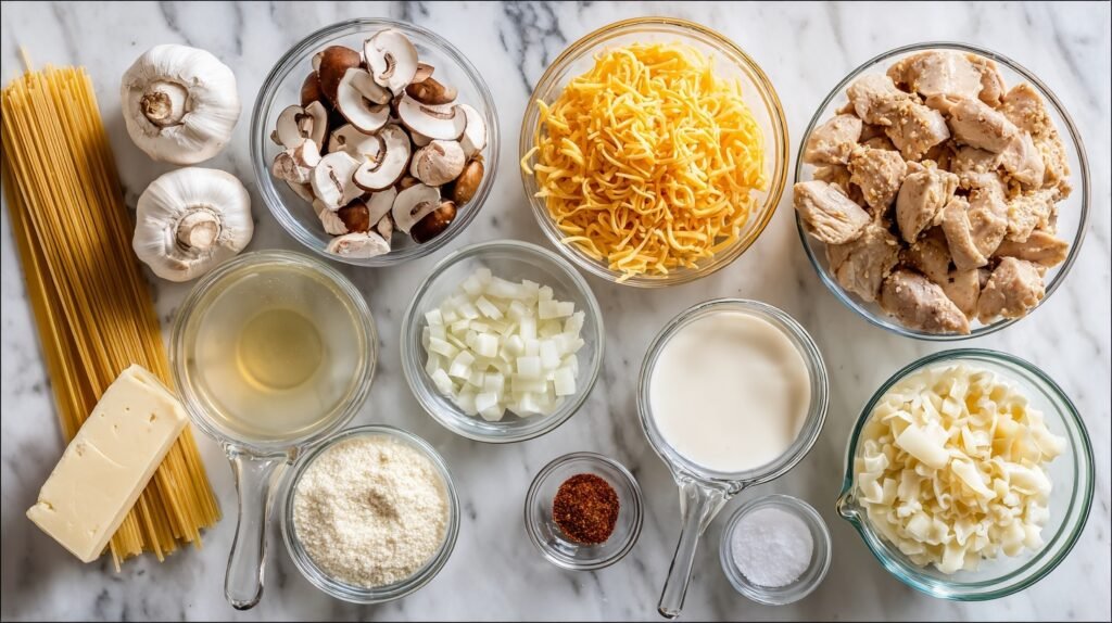 Creamy Chicken Tetrazzini Casserole 1