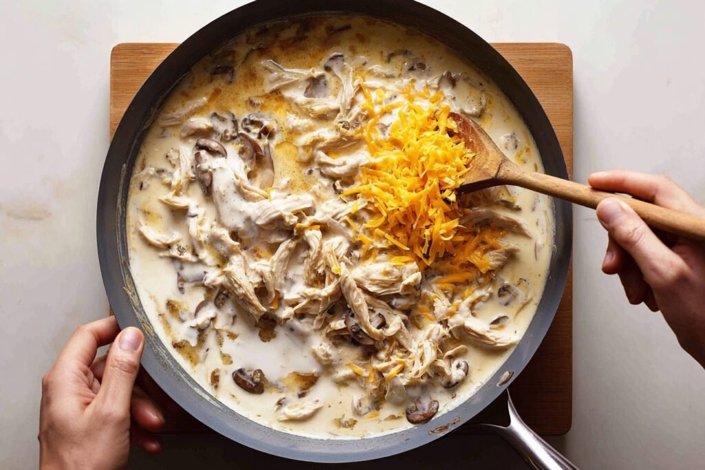 Creamy Chicken Tetrazzini Casserole 2
