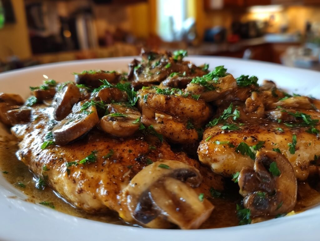 One Pan Chicken Marsala