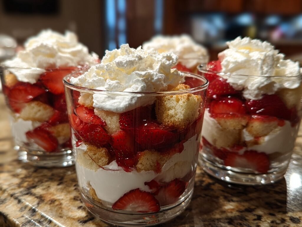 Summer Strawberry Trifle Cups